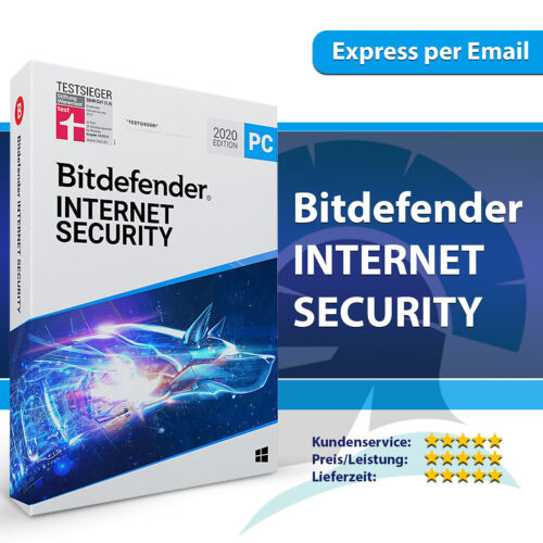 Bitdefender Internet Security 2023 - 1, 3, 5, 10 PC - 1, 2, 3 Jahre - Code - Afbeelding 1 van 1