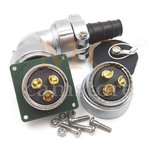 WF28 WEIPU 3Pin Circular Waterproof Connector Plug Socket,Aviation Plug Socket - Picture 4 of 6