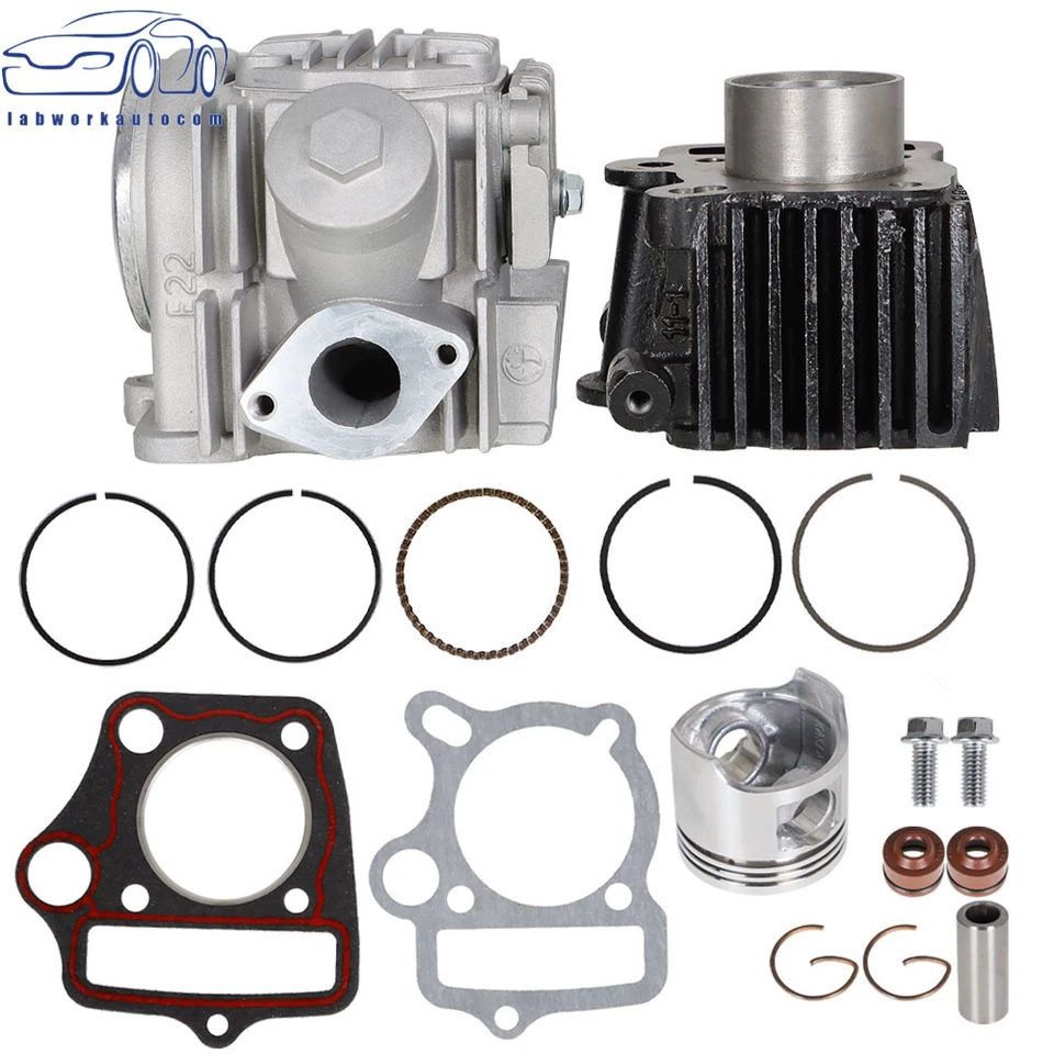 For Honda XR50 Z50R CRF50 Top End Rebuild Kit Cylinder Head Piston Fittings - Image 2 of 4