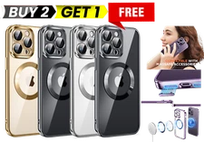 For Apple iPhone 17 16 15 14 13 Pro Max Case Mag Safe Magnetic Camera Lens Cover