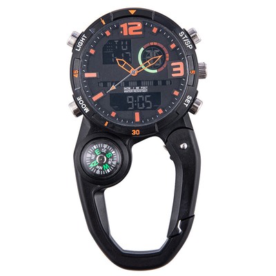 Time Display Multi-Functional Mountaineering Metal Hook Watch Pointer Numeric