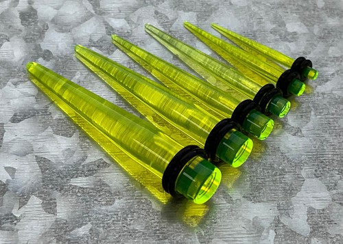 PAIR Acrylic Expansion Tapers Ear Expander Plugs Gauges 14g thru 1" available! - Picture 12 of 16