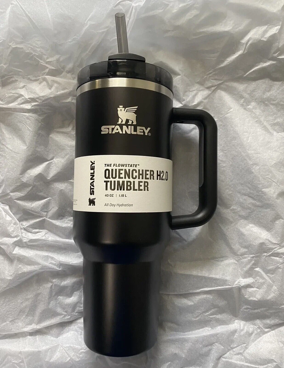 Stanley Quencher H2.0 FlowState Tumbler | 40 oz Black Glow