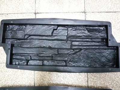 2 Stampi matrice Forma Rivestimento finta pietra gesso o cemento mattoncini