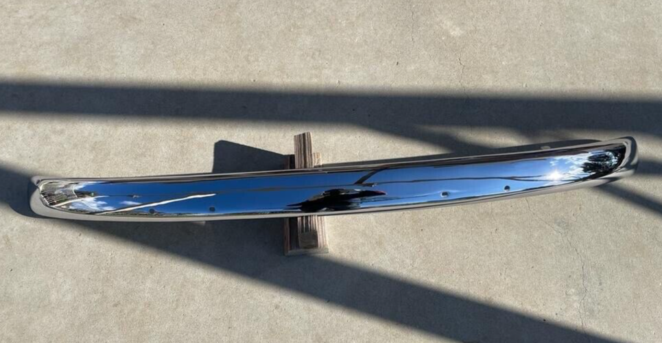 S VOLKSWAGEN NEW TRIPLE PLATED CHROME FRONT IMPACT BAR BUMPER 1960