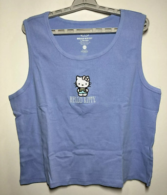 Women's Hello Kitty Graphic Tank Top - Blue 2X
