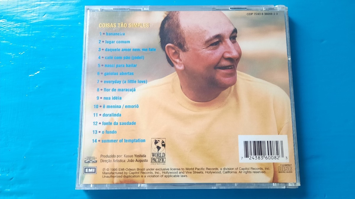 JOAO DONATO - COISAS TAO SIMPLES (CD, 1995 EMI-Odeon Brazil) R17 