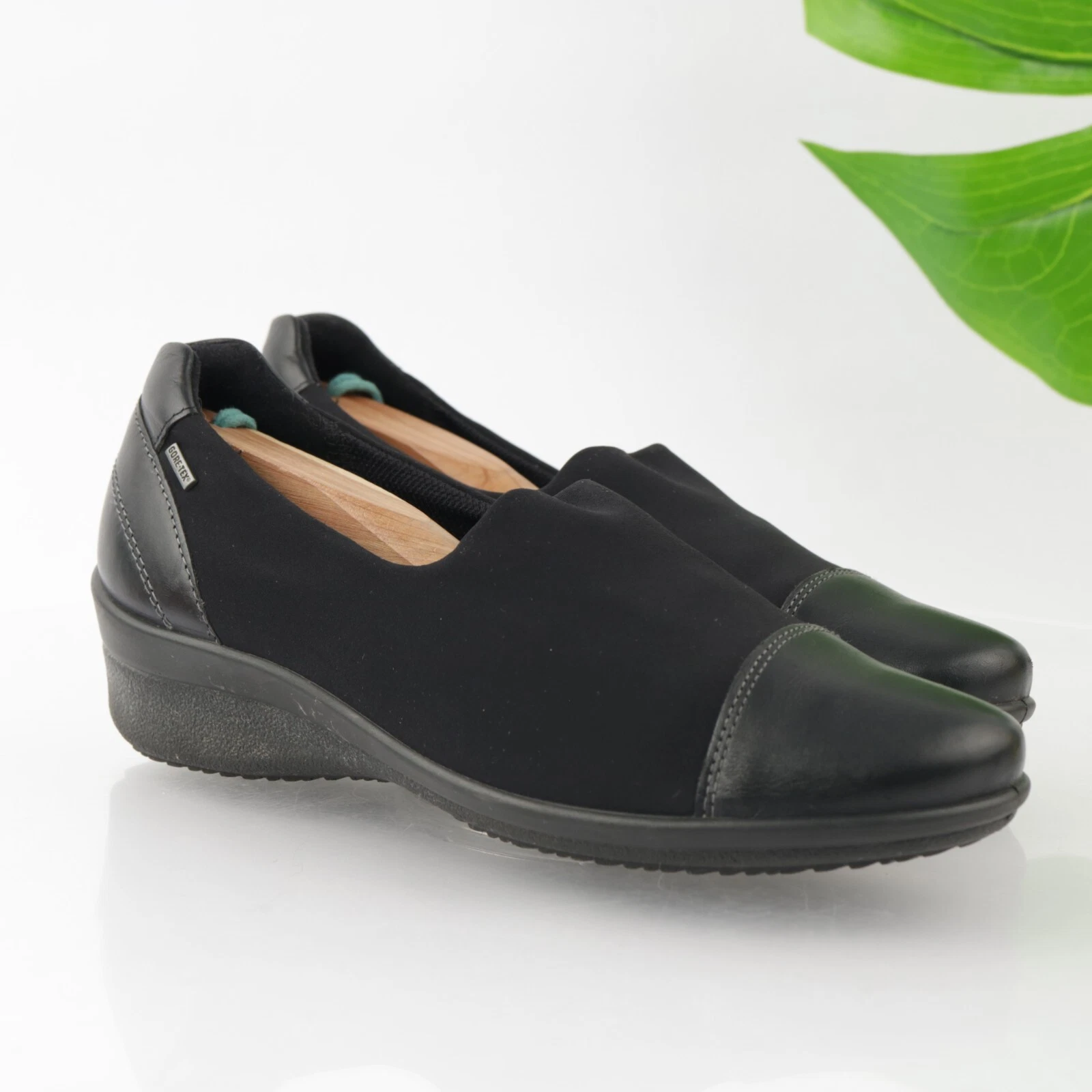 Mocassino alla caviglia Ecco donna Felicia taglia 37 6 impermeabile zeppa basso slip on GoreTex