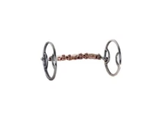 Formay O ring gag snaffle copper chain 6" mouth bit 172209,western bit,mule