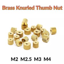 M2 M2.5 M3 M4 Brass Round Knurled Thumb Nut Hand Grip Knob Nuts Model DIY Refit