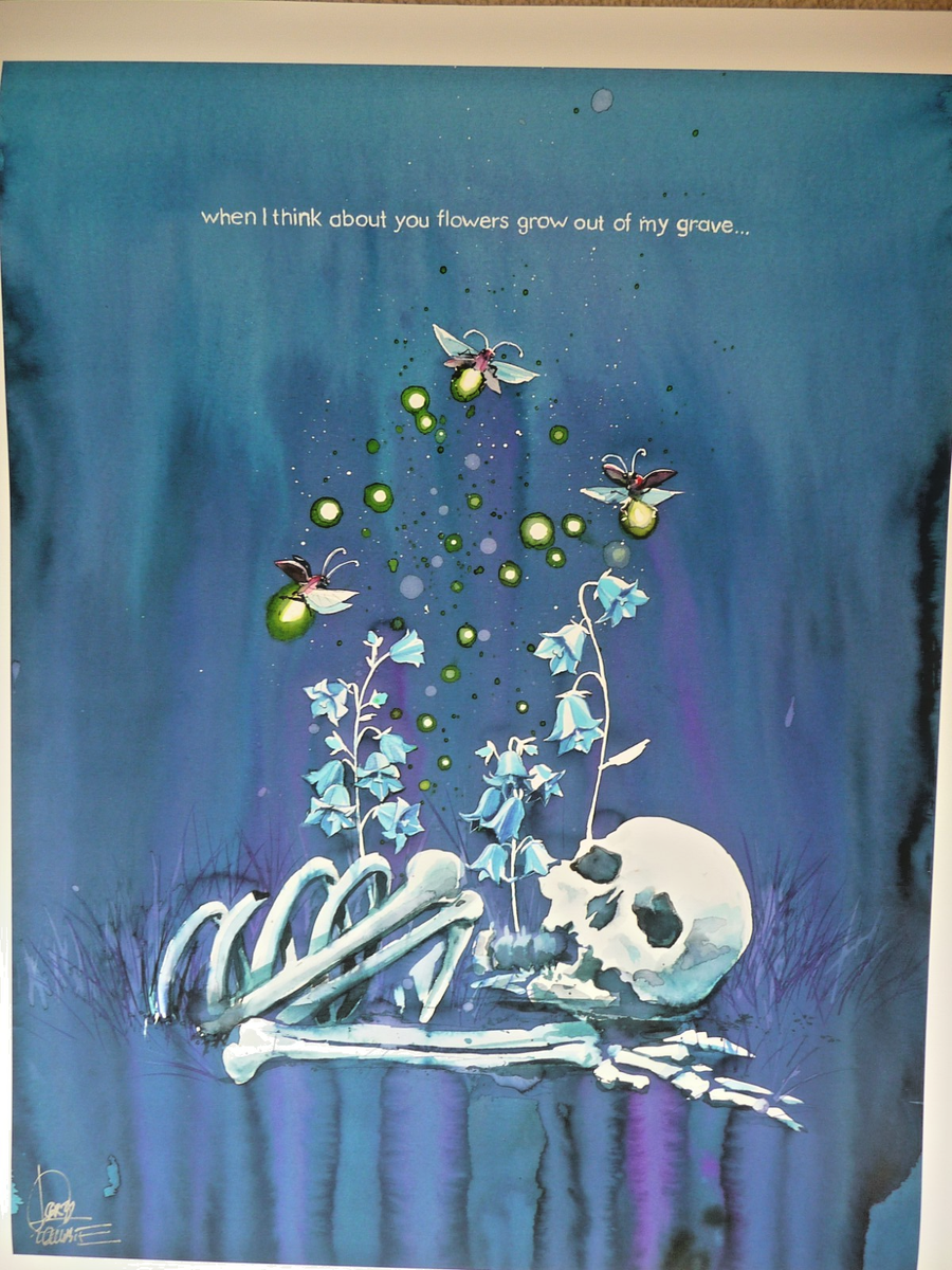 Lora Zombie 'When I think about you  ' Fine Art Print Hand