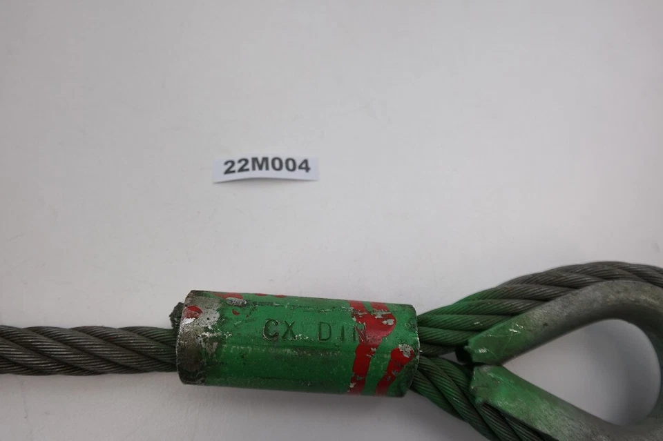Drahtseil 14mm 1,4m Anschlagseil Forst Kran Bagger DIN Kausche 22M004 - Bild 2 von 4
