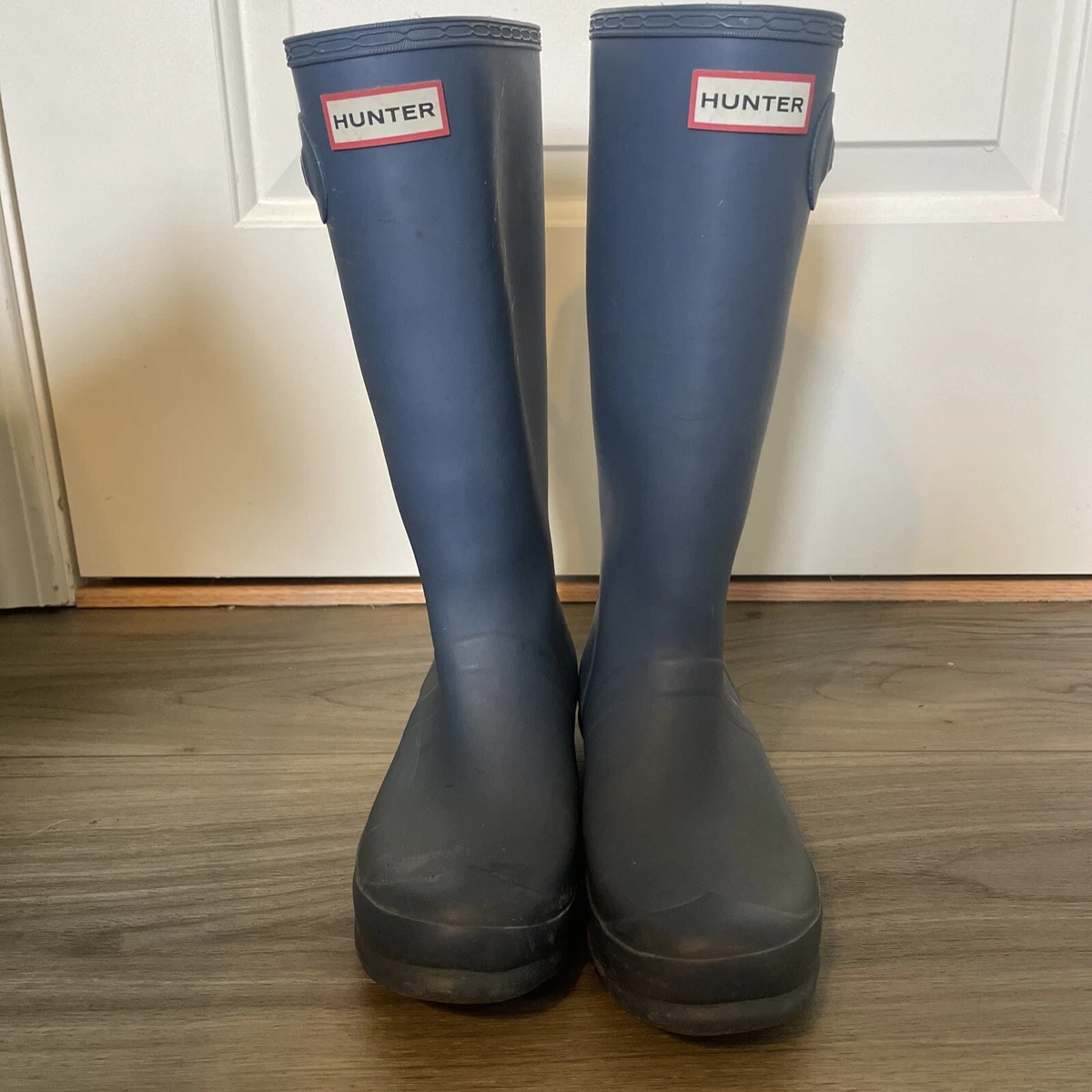 Navy matte hunter best sale boots