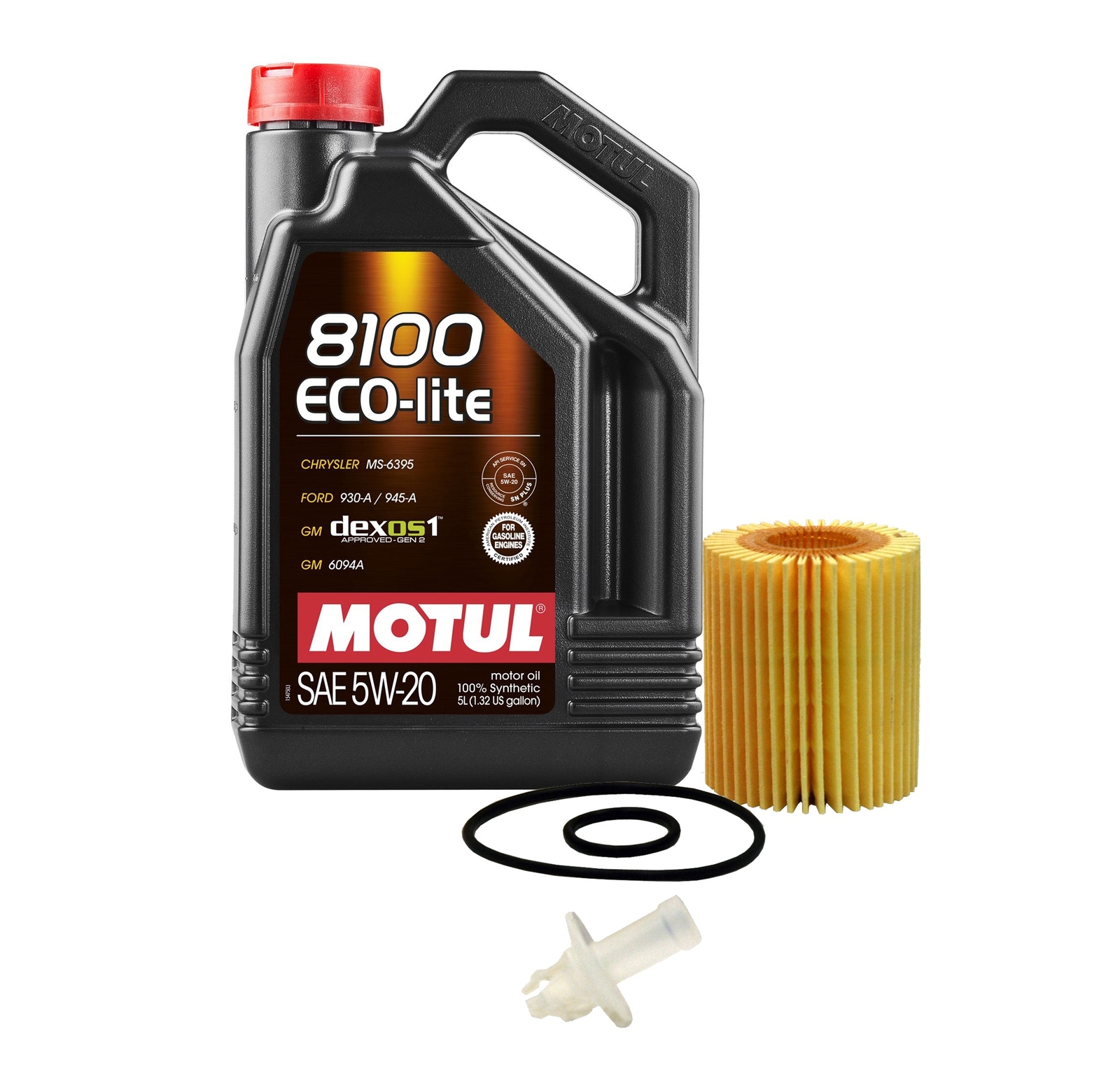 5L Motul 8100 ECO-LITE 5W20 Wix Filter Motor Oil Change Kit API SP-RC