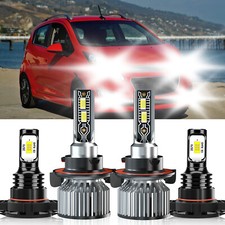 For Chevrolet Spark Classic 2016-2017 LED Headlight Bulb High Low Beam Fog Light