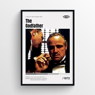 The Godfather Movie Poster Print, Wall Art - Unframed