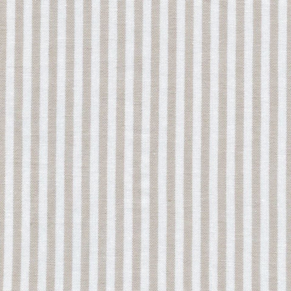 Textiles français Woven Marine Stripe fabric (Beige) 100% Cotton per half metre