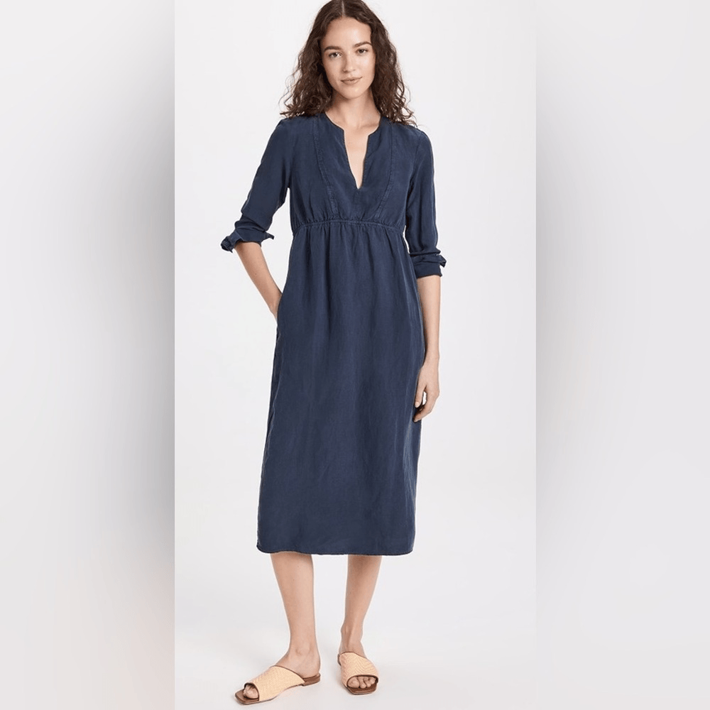 NEW James Perse Empire Seam Open Front Dress XS | eBay