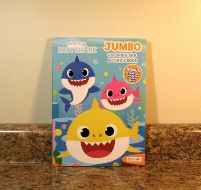 pinkfong Baby Shark Coloring and Activity Book NEW