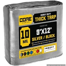 Core Tarps Heavy Duty 10 Mil Tarp Cover Waterproof UV Resistant Rip and Tear