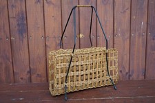 Magazine Rack String Vintage 60er Rattan Magazine 5