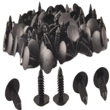 100pcs 8mm Bumper Clips Auto Car Hole Plastic Rivets Fastener Fender Push Pin