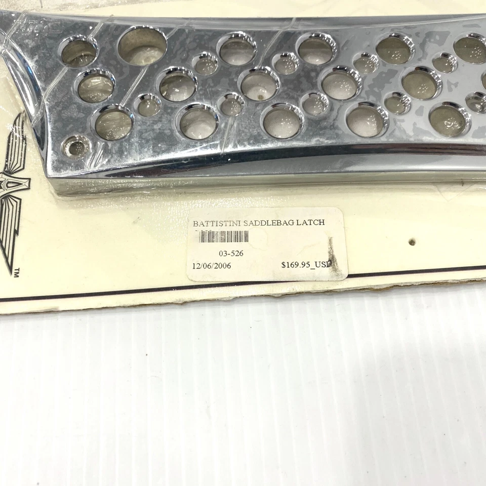 One Only Arlen Ness Battistini Cromo Alforja Cierre Cubierta 93-13 Harley Tourin Foto 3 de 4