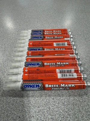 Dykem 84205 Brite-Mark RoughNeck Orange Marker Tip#16, Sold by Box of 12