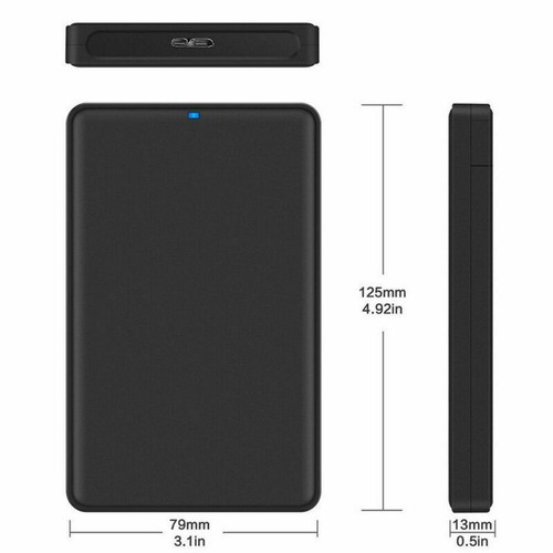 7+15 SATA Micro USB3.0 to 2.5 Inch Hard Disk Box External Enclosure HDD E - Photo 8/9