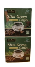 36 Teabags Slim Green Coffee  Ganoderma Control Weight Detox Tea Weight Loss