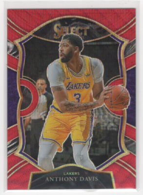 2020-21 Select Prizms Red Wave #45 Anthony Davis - NM-MT | eBay