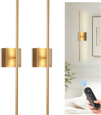 Battery Operated Wall Sconces Set of 2, 6000Mah Rechargeable Wall Sconce Not Har