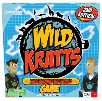 Pressman Wild Kratts Race Around the World Board Game Multicolor, 5''