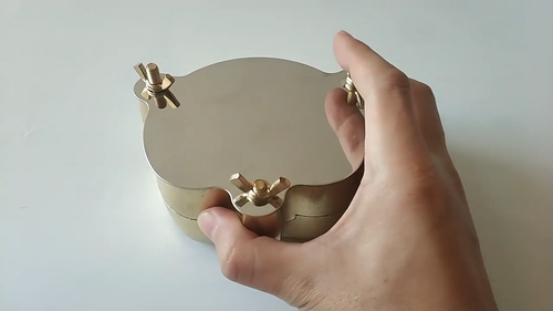 Cu-Zn Alloy Aluminum Boiling Box Denture Flasks Dental Lab Press Teeth Cooking - Video 1 of 1