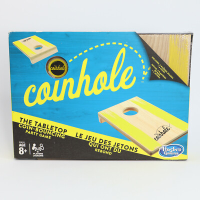 Hasbro Coinhole The Table Top Coin Bouncing Party Game Cornhole (2016)