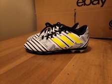 Adidas Nemeziz 17.4 FxG Junior Size 2 Soccer Cleats Black/White