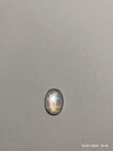 Regenbogen Mondstein oval Edelstein 16,5x12x6,5 mm - schöner facettierter Stein (1 Stück) - Bild 4 von 10