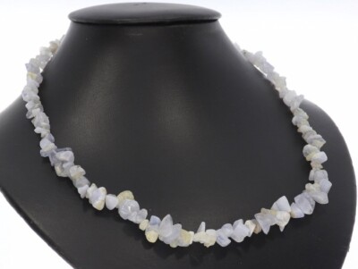  Chalcedon Sprache Splitter Schmuck Halskette Halsband endlos 80cm SP1160