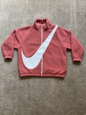 Nike Sportswear Reversible Sherpa Pink Jacket Womens Size Medium CI8937-897