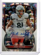 2022 Bowman Chrome University #89 Josh Whyle Lava Refractor AUTO /199 TITANS NFL