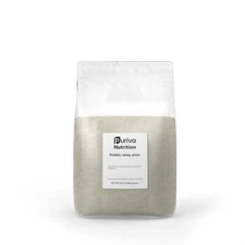 Protein powder, Whey Protein Isolate, plain, 1 pound, Puriva Nutrition