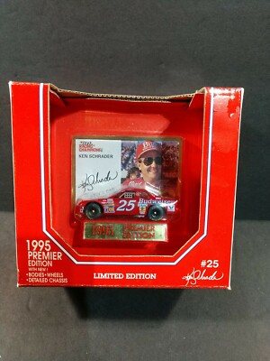KEN SCHADER #25 Racing Champions 1995 PREMIER EDITION 1/64 Budweiser Racing