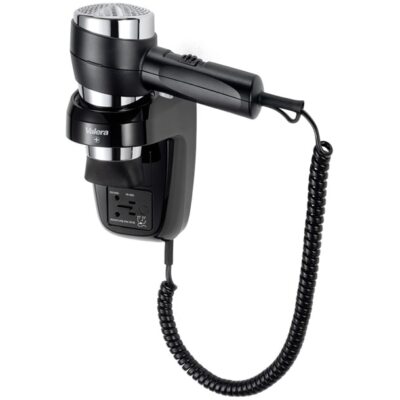 Valera Action Super Plus 1600 Hair dryer, Shaver,for hotel, wall mounting, Black