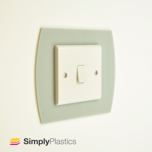 Interruttore luce curvo circonda piastre interruttore dita acriliche colorate Perspex® - Foto 40 di 69