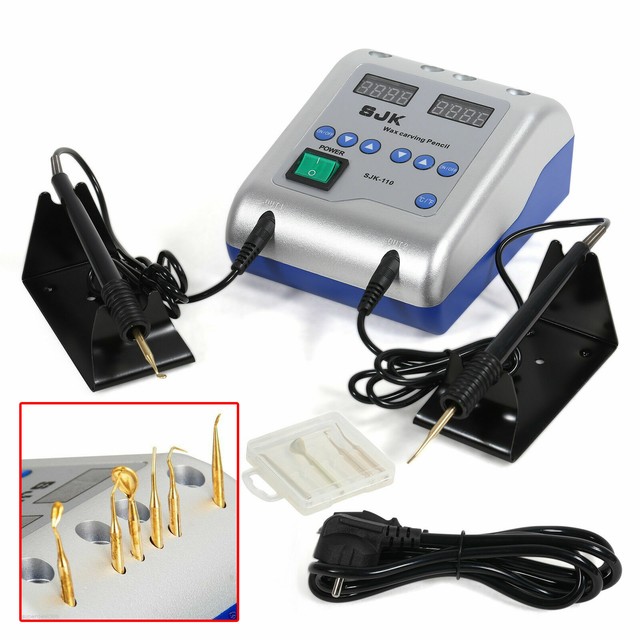 New Dental Lab Electric Wax Waxer Carving Pen Pencil Carver With 6 Tips
