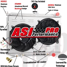 2 Row Radiator+Shroud Fan+Relay For 1995-97 Nissan Pickup Pathfinder D21 3.0L AT