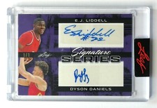 2022-23 Leaf Signature Series DA11 EJ Liddell Dyson Daniels Dual Auto RC #1/1