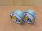 2 x 3M DUCT TAPE 50mm x 50M WEATHERPROOF SILVER Extra Strong Duck