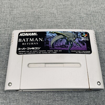Nintendo Super NES Famicom Batman Returns Konami SFC SNES Japan