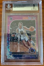 2019/20 Hoops Premium Stock Prizms Purple Disco #223 Jordan Poole BGS 9 Warriors